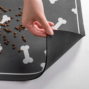 Mess-Free Munch Mate: Quick-Dry Absorbent Pet Feeding Mat