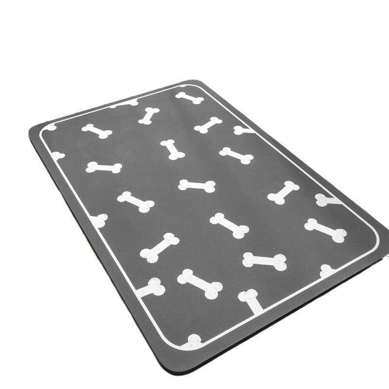 Mess-Free Munch Mate: Quick-Dry Absorbent Pet Feeding Mat