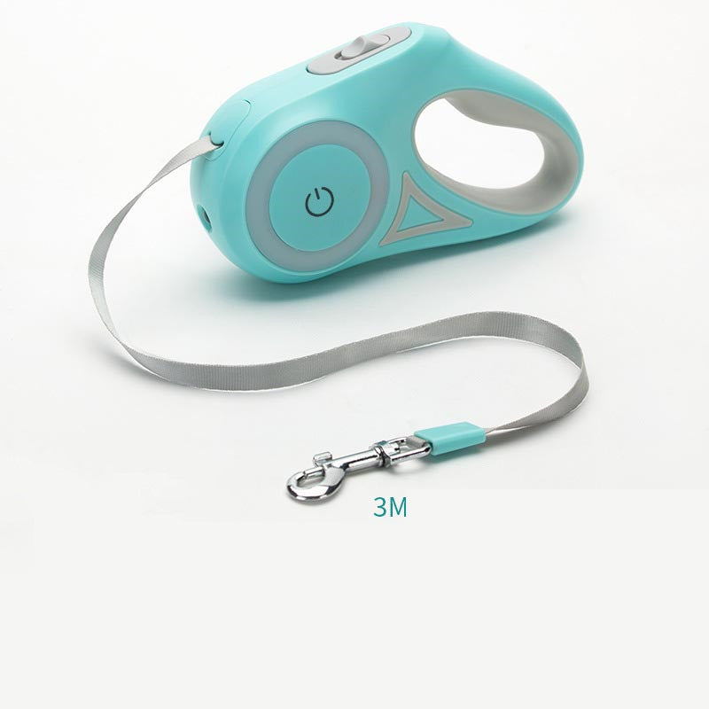 GlowPro Retractable Leash & Collar Set – Walk Safely, Shine Bright!