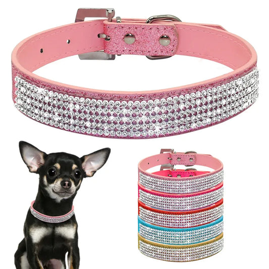 Sparkle in Style: Trendy Bling Collars for Your Dog's Glam Look!