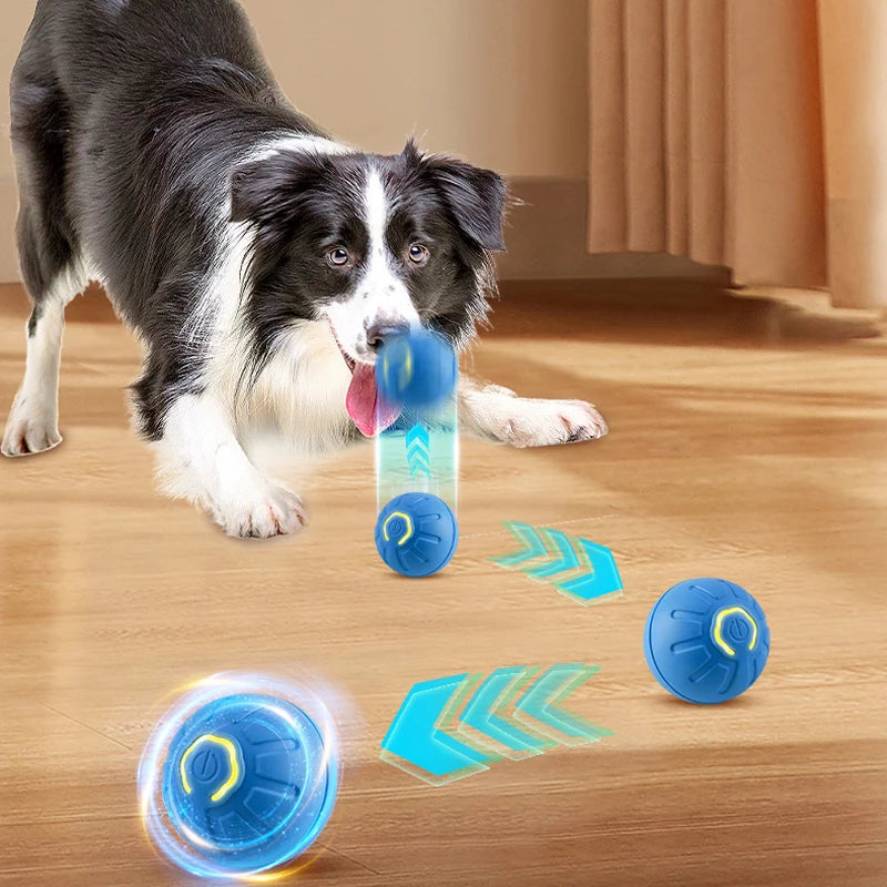 Puppy Playtime: Smart Jumping & Rotating Dog Toy!