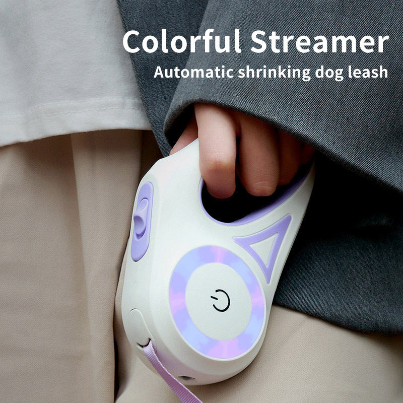 GlowPro Retractable Leash & Collar Set – Walk Safely, Shine Bright!