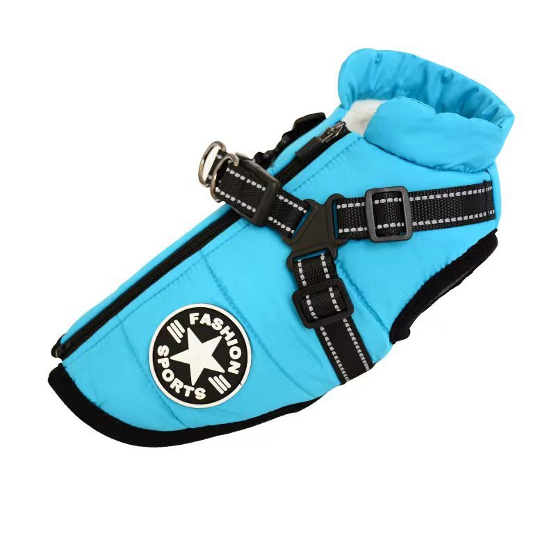 Cozy Paws Waterproof Winter Coat with Harness